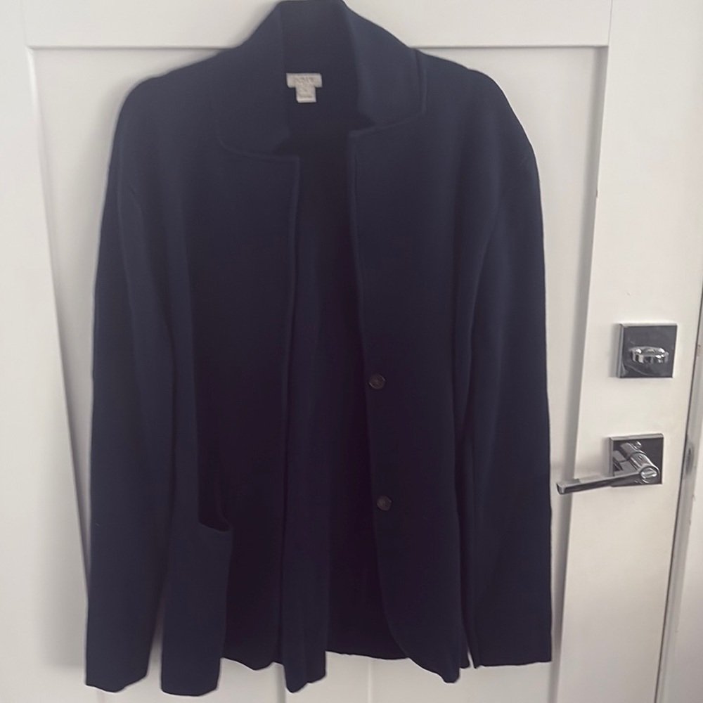 J. Crew Classic Navy Cardigan